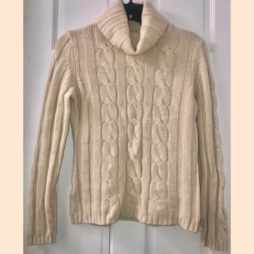 🌼 LOFT Wool Blend Turtleneck Sweater